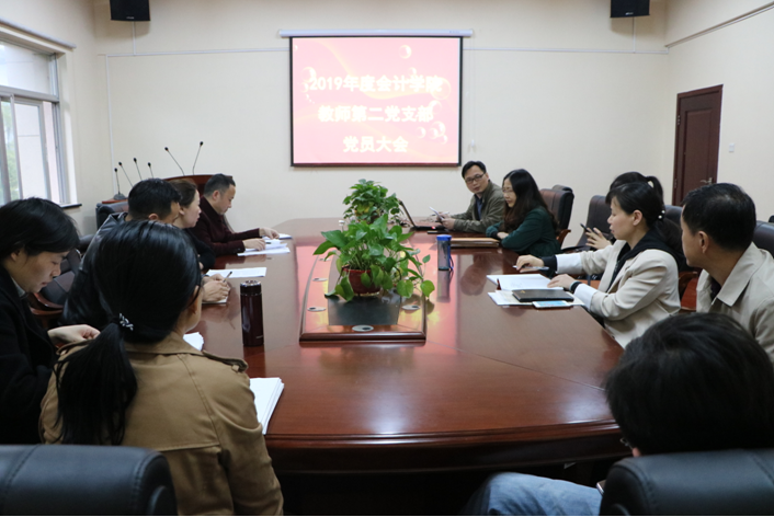 会计学院教师第二党支部召开党员大会